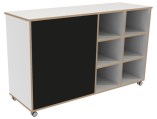Vakkenkast dubbelzijdig B150 x H119 cm Wit Tangara Groothandel voor de Kinderopvang1